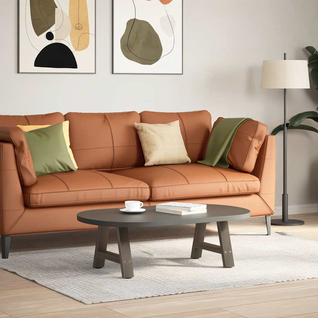 Pés para mesa de centro em formato a, 2 peças, 30x(30-31) cm, aço