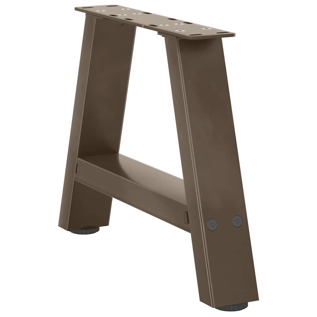 Pés para mesa de centro em formato a, 2 peças, 30x(30-31) cm, aço