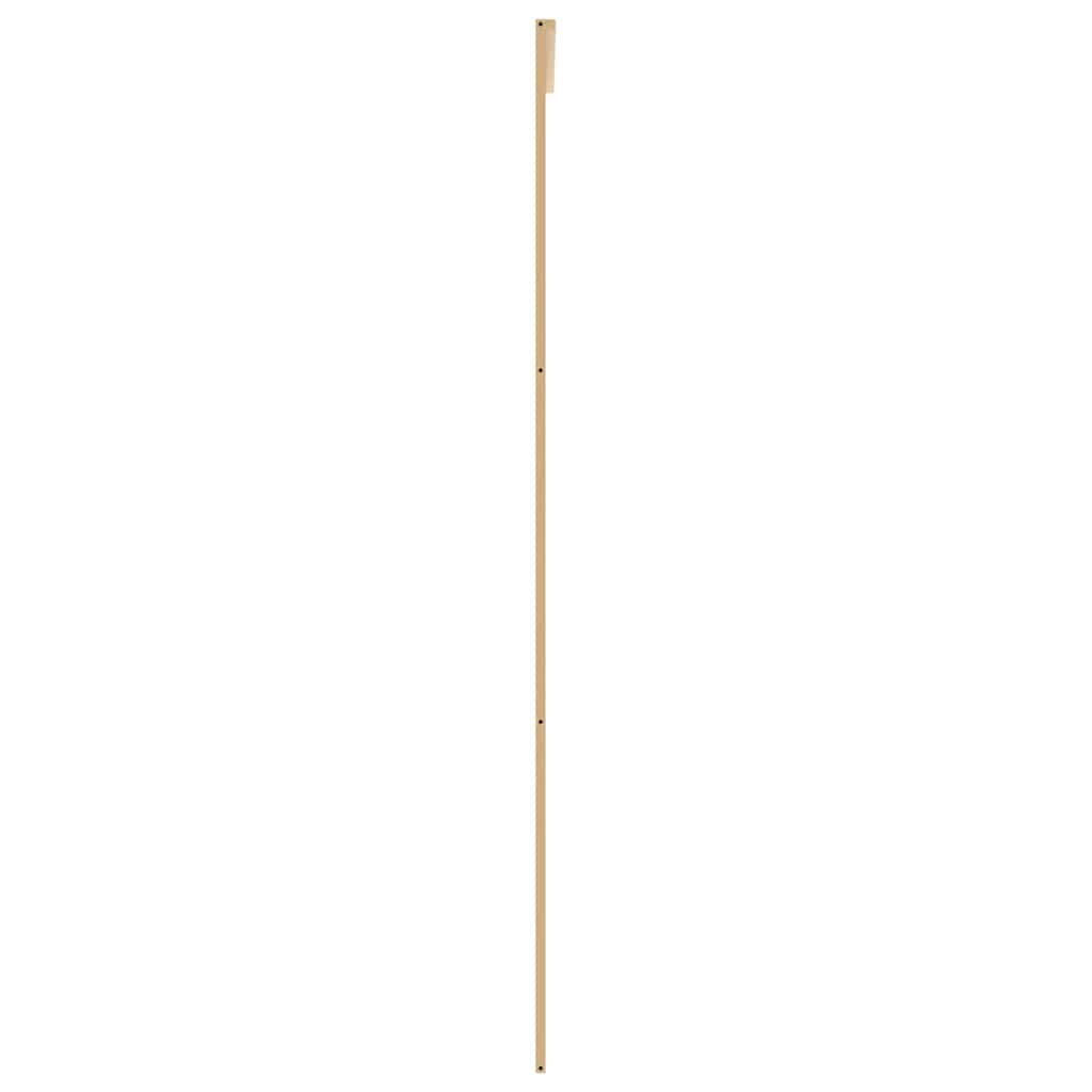 Porta deslizante 90x205 cm vidro esg fosco/alumínio dourado