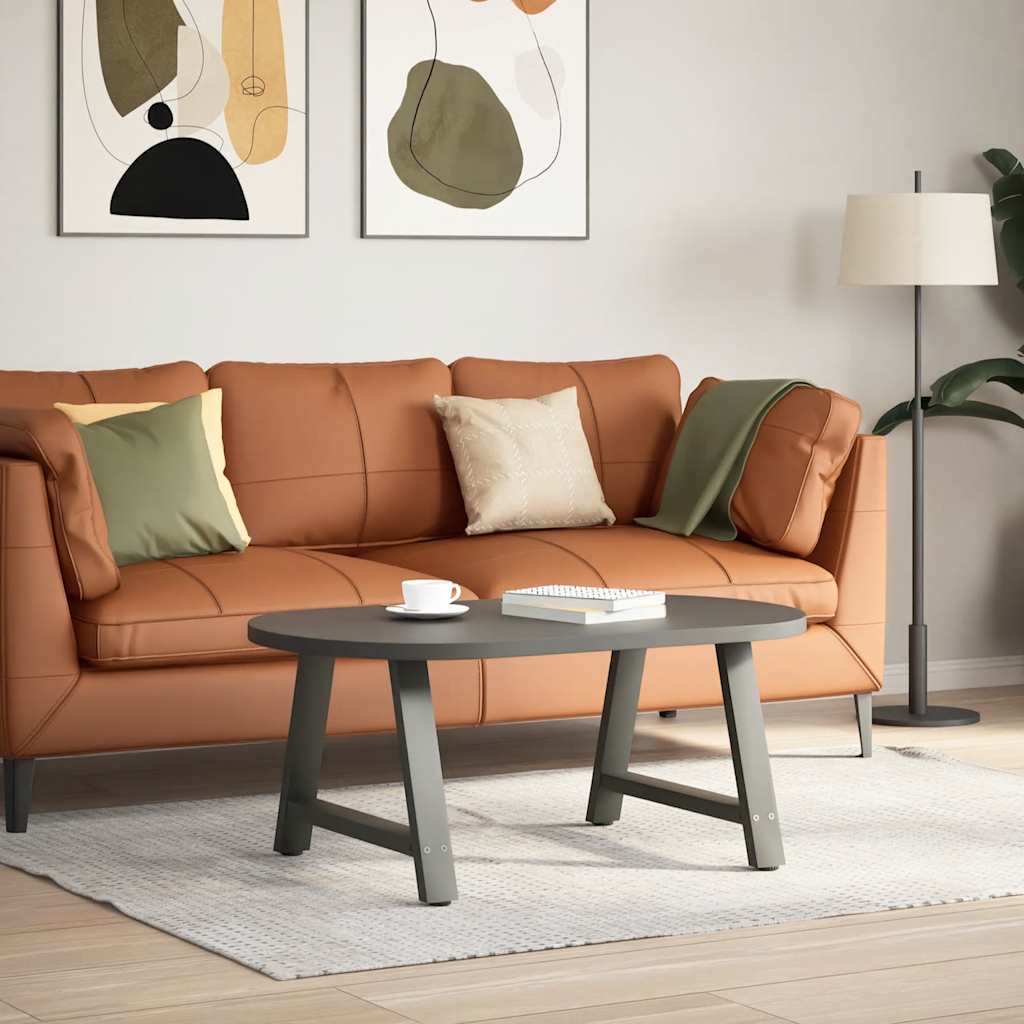 Pés para mesa de centro em formato a, 2 peças, antracite, 60x (42-43) cm, aço