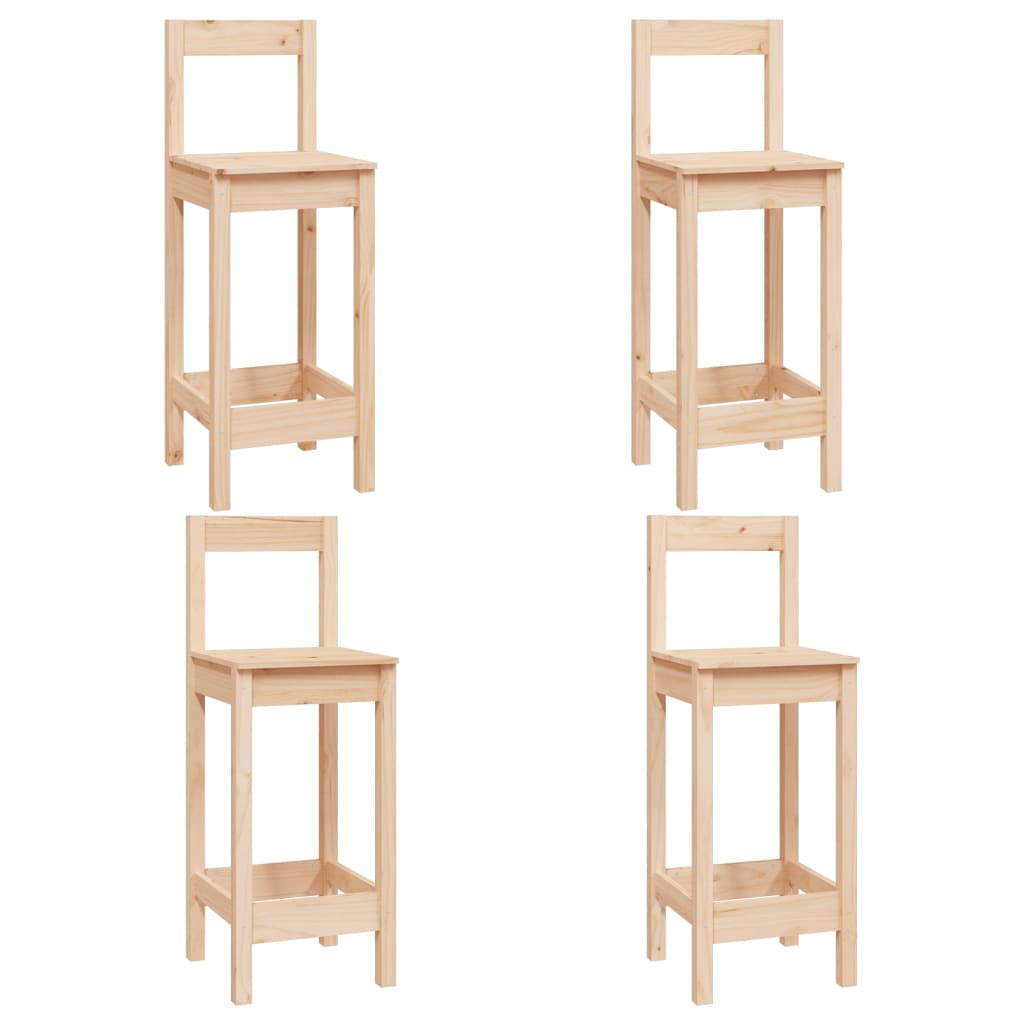 5 Pcs conjunto de bar pinho maciço