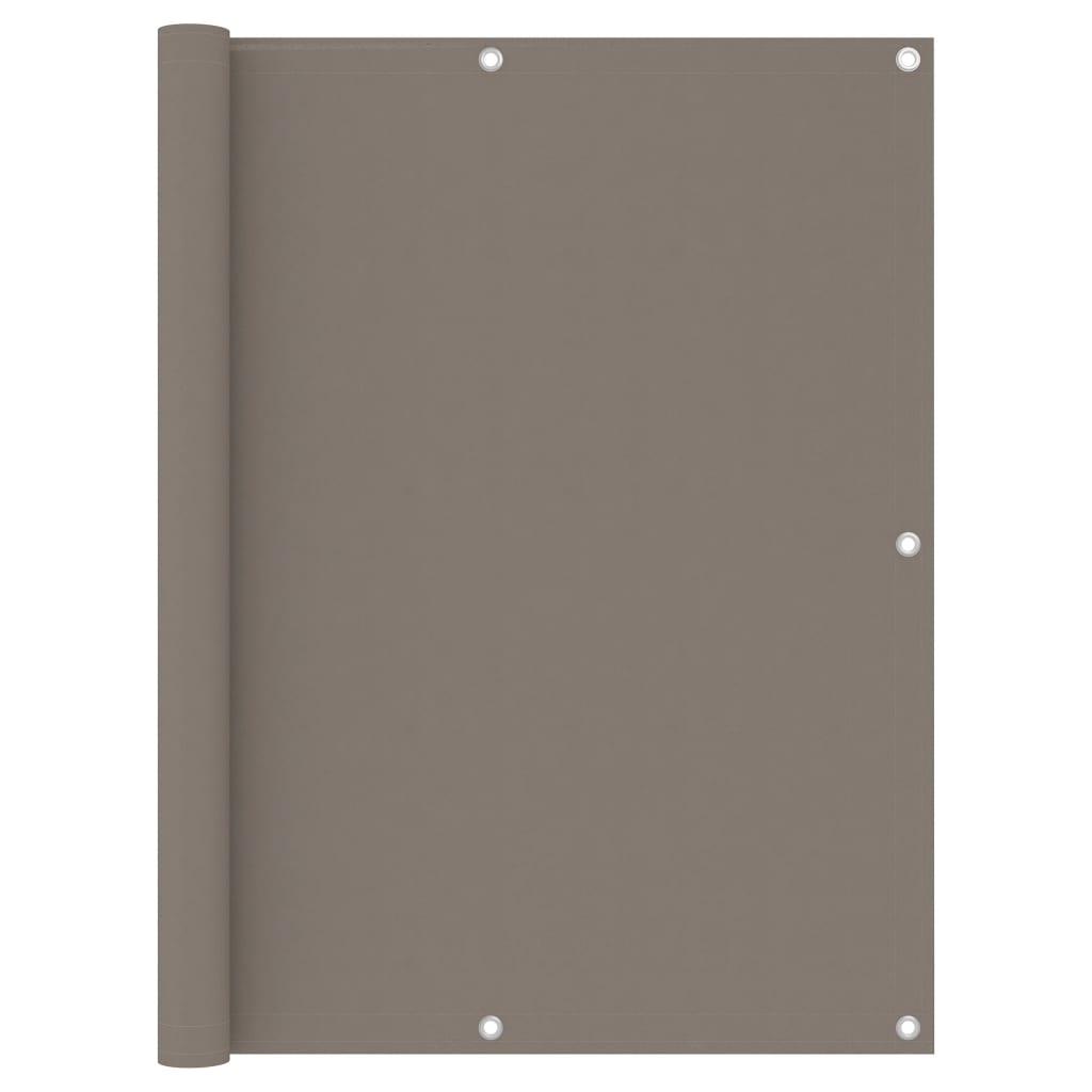 Tela de varanda 120x300 cm tecido oxford cinzento-acastanhado