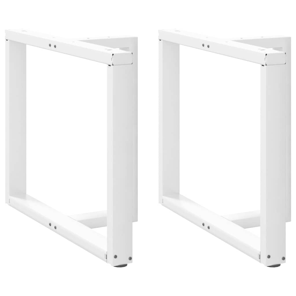 Pés para mesa de jantar em forma de t, 2 peças, branco, 90x35x(72-73) cm, aço