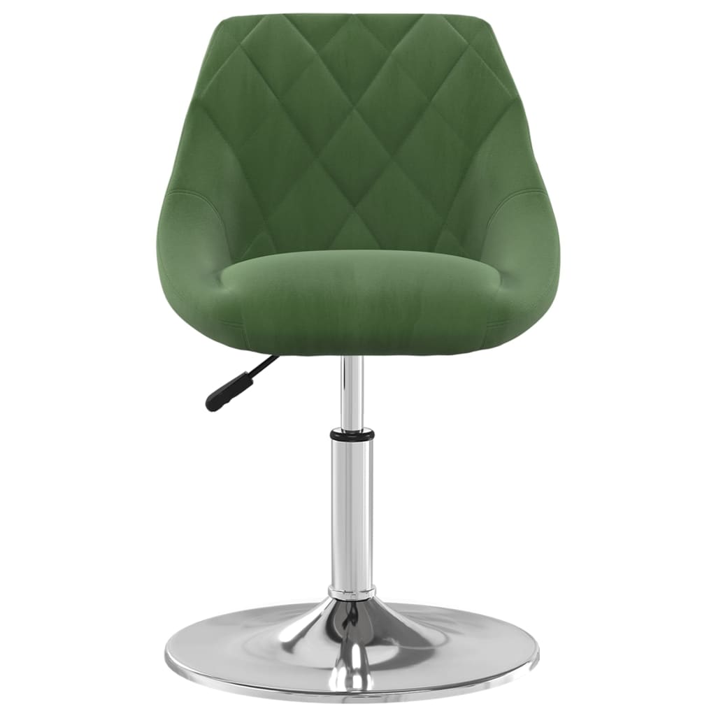 Cadeiras de jantar giratórias 6 pcs veludo verde-escuro