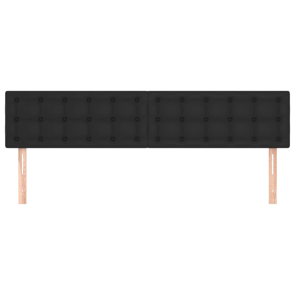 Cabeceiras preto 180x5x78/88 cm couro artificial