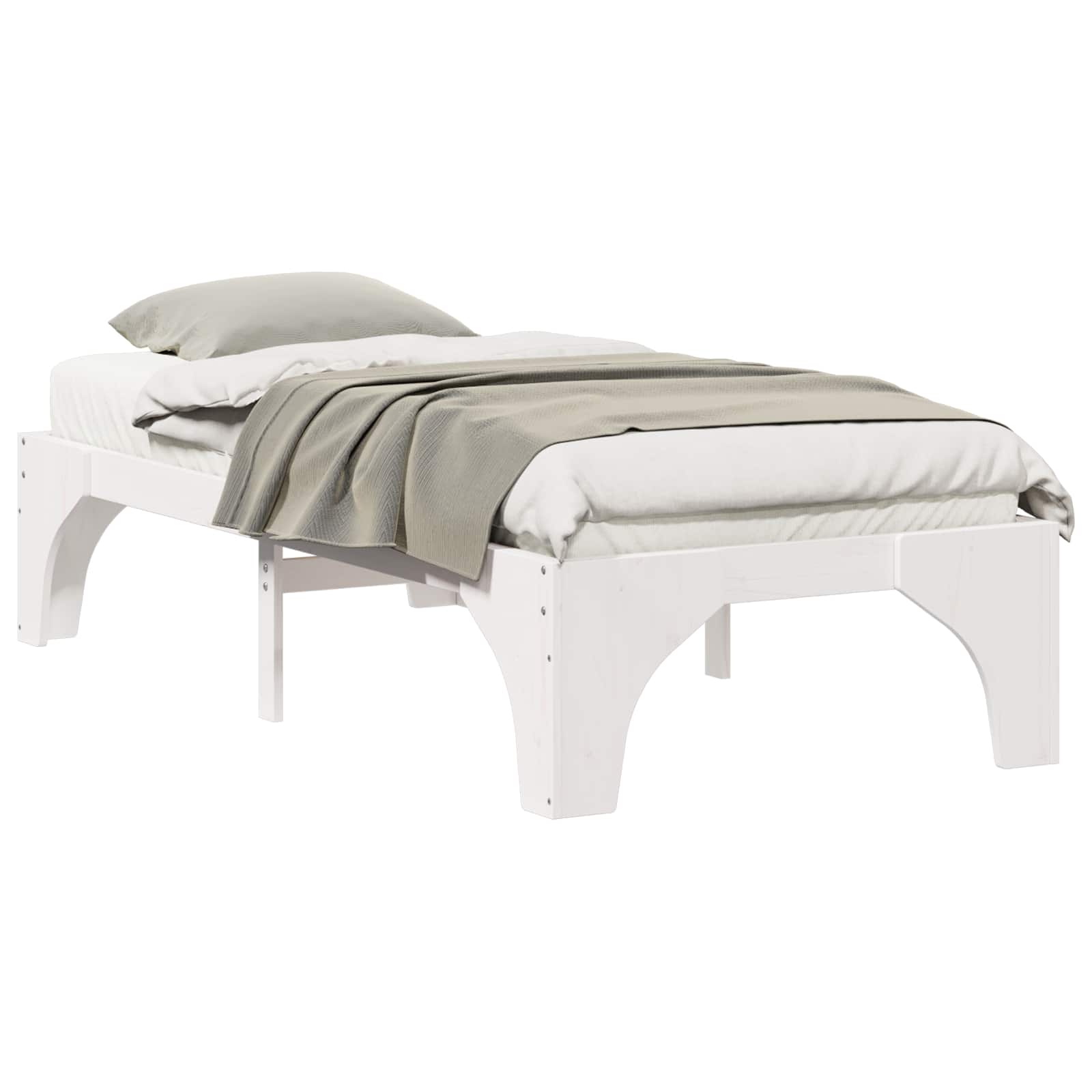 Estrutura da cama branco 100 x 200 cm