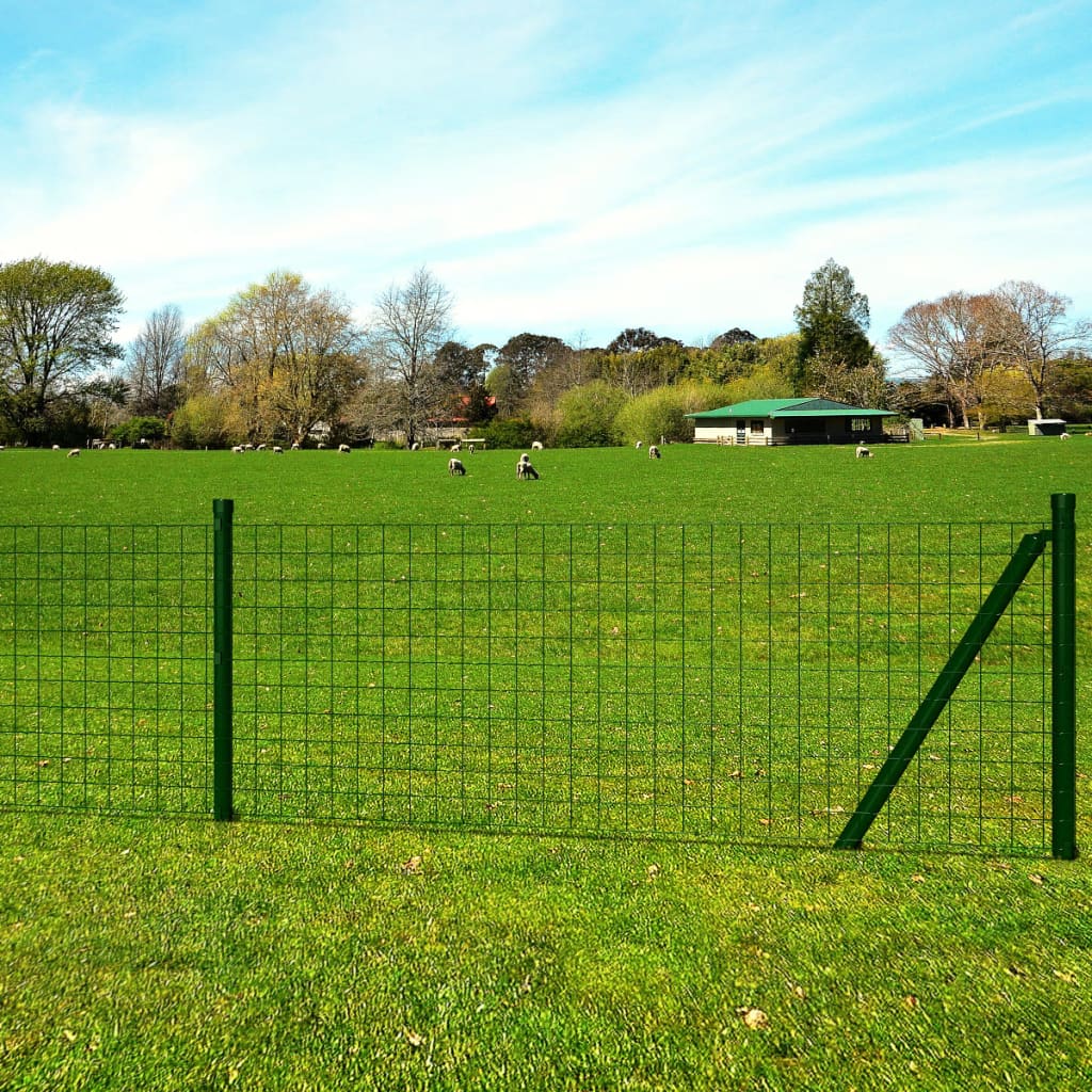 Cerca 25 x 0,8 m aço verde