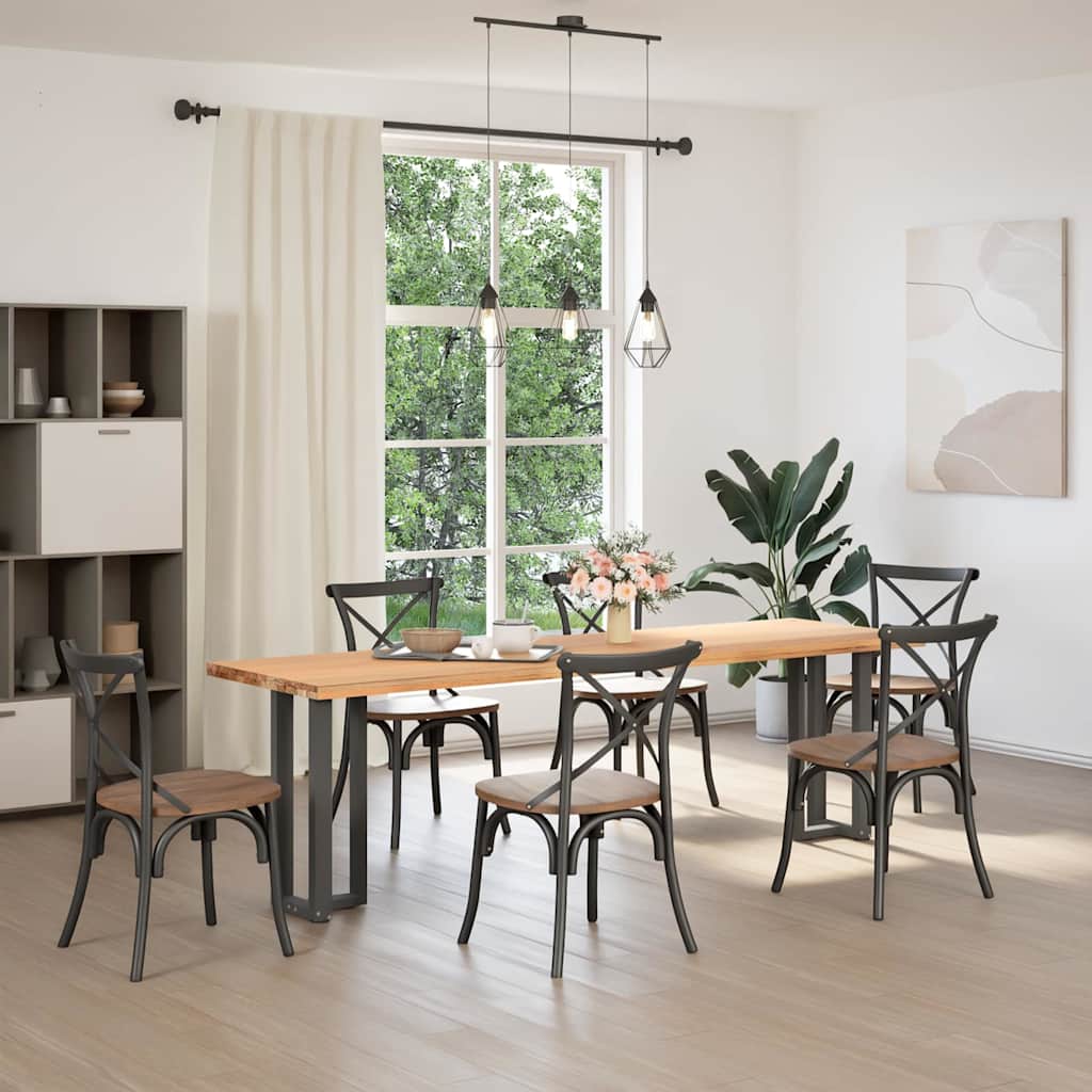 Pés de mesa de console em forma de t, 2 peças, antracite, 25x28x(72-73) cm, aço