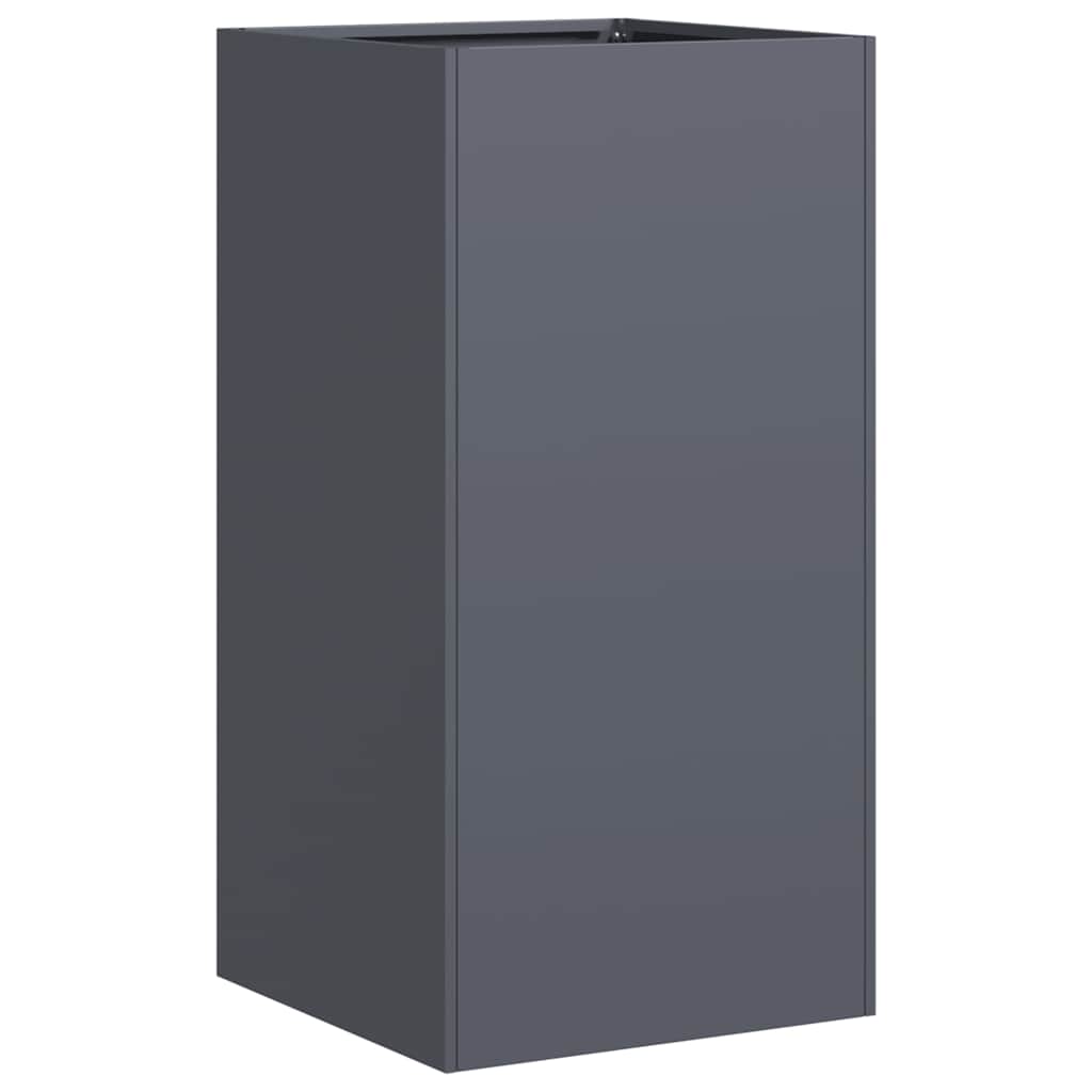 Vaso/floreira 40x40x80 cm aço laminado a frio antracite