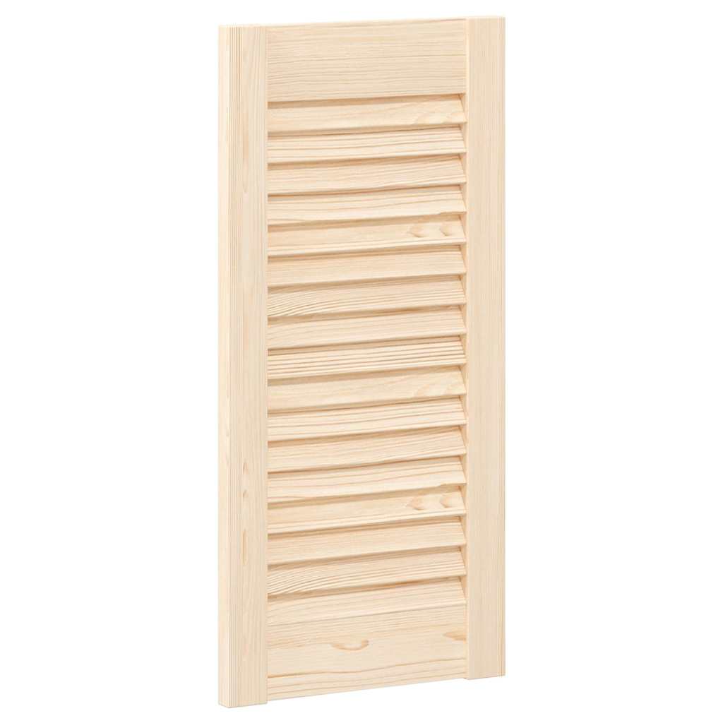 Porta de armário com design de persiana pinho maciço