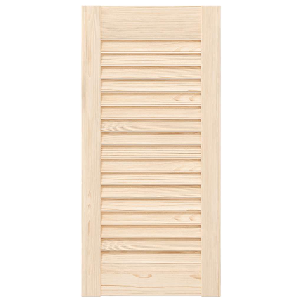 Porta de armário com design de persiana pinho maciço