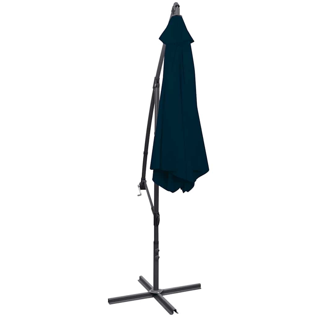 Guarda-sol de jardim cantilever 3 m azul