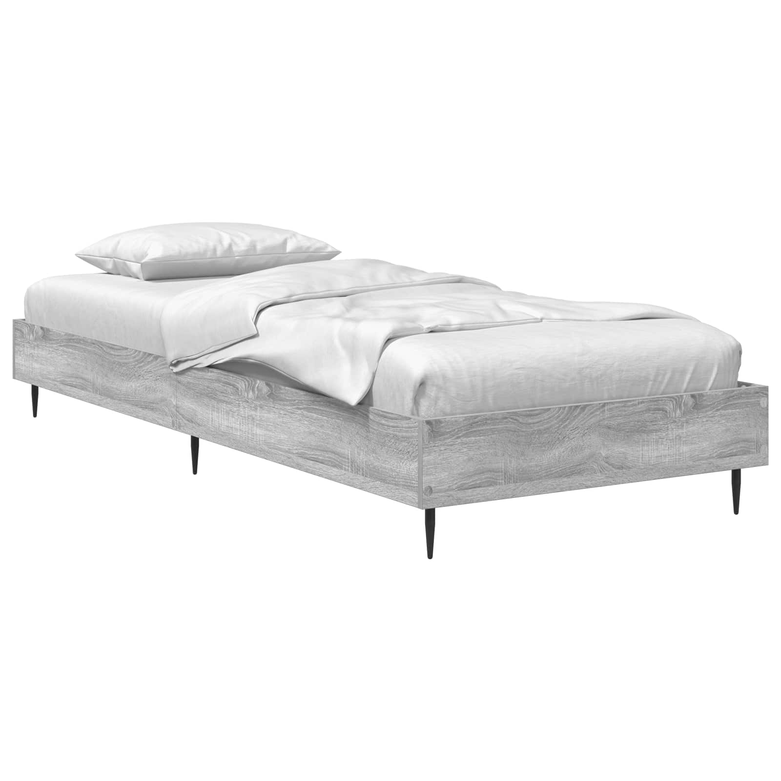 Estrutura da cama sonoma cinzento 80 x 200 cm