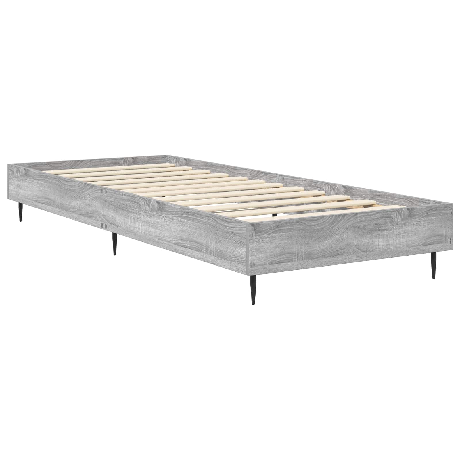 Estrutura da cama sonoma cinzento 80 x 200 cm