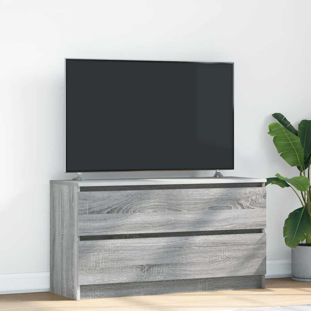 Móvel de TV 100x35x54 cm derivados de madeira cinzento sonoma