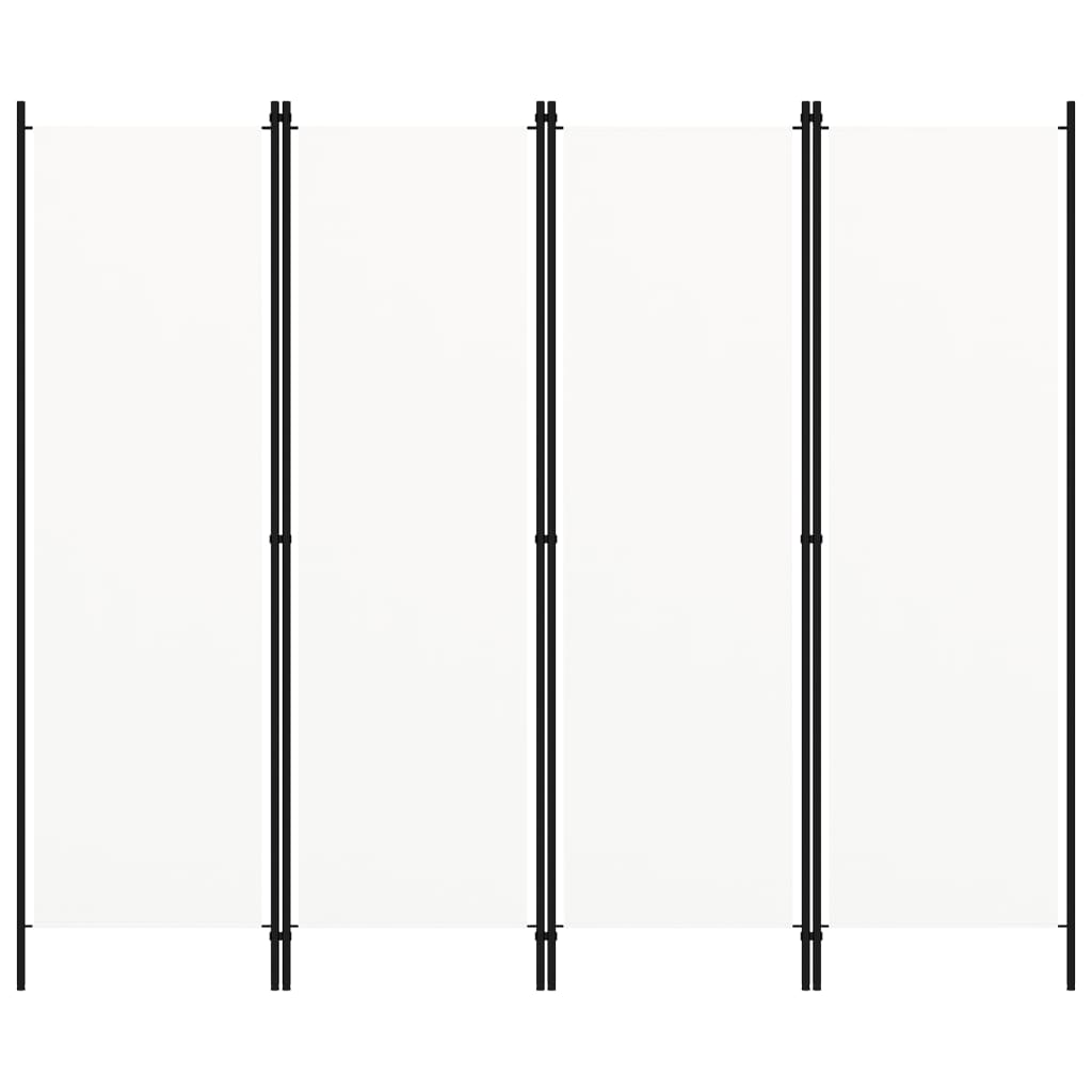 Divisória de quarto com 4 painéis 200x180 cm branco