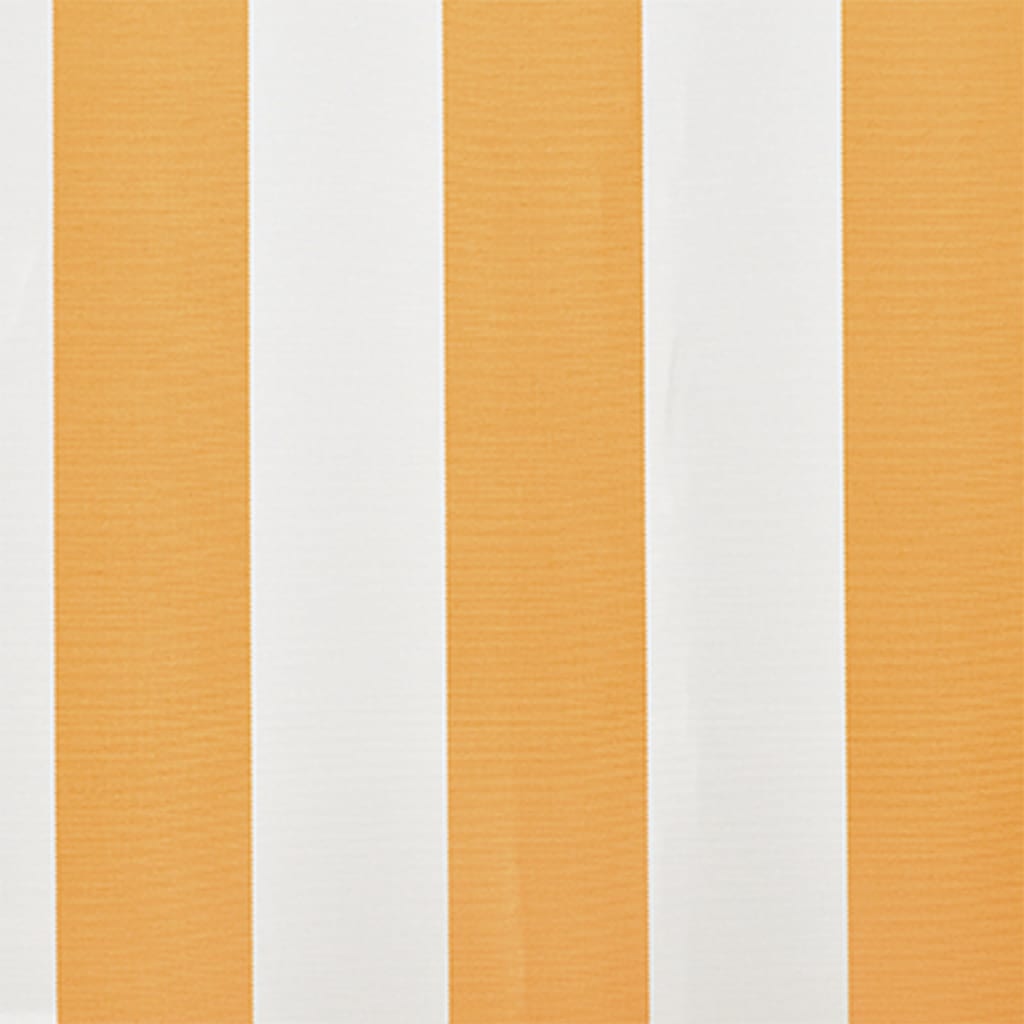 Tecido de substituição para toldo amarelo e branco 400x300 cm poliéster