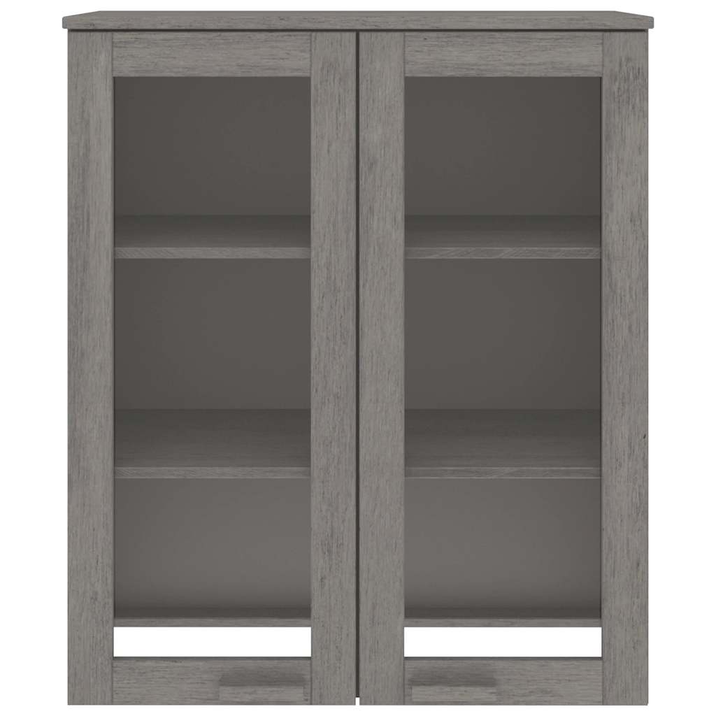 Topo p/ armário alto hamar 85x35x100cm pinho maciço cinza-claro