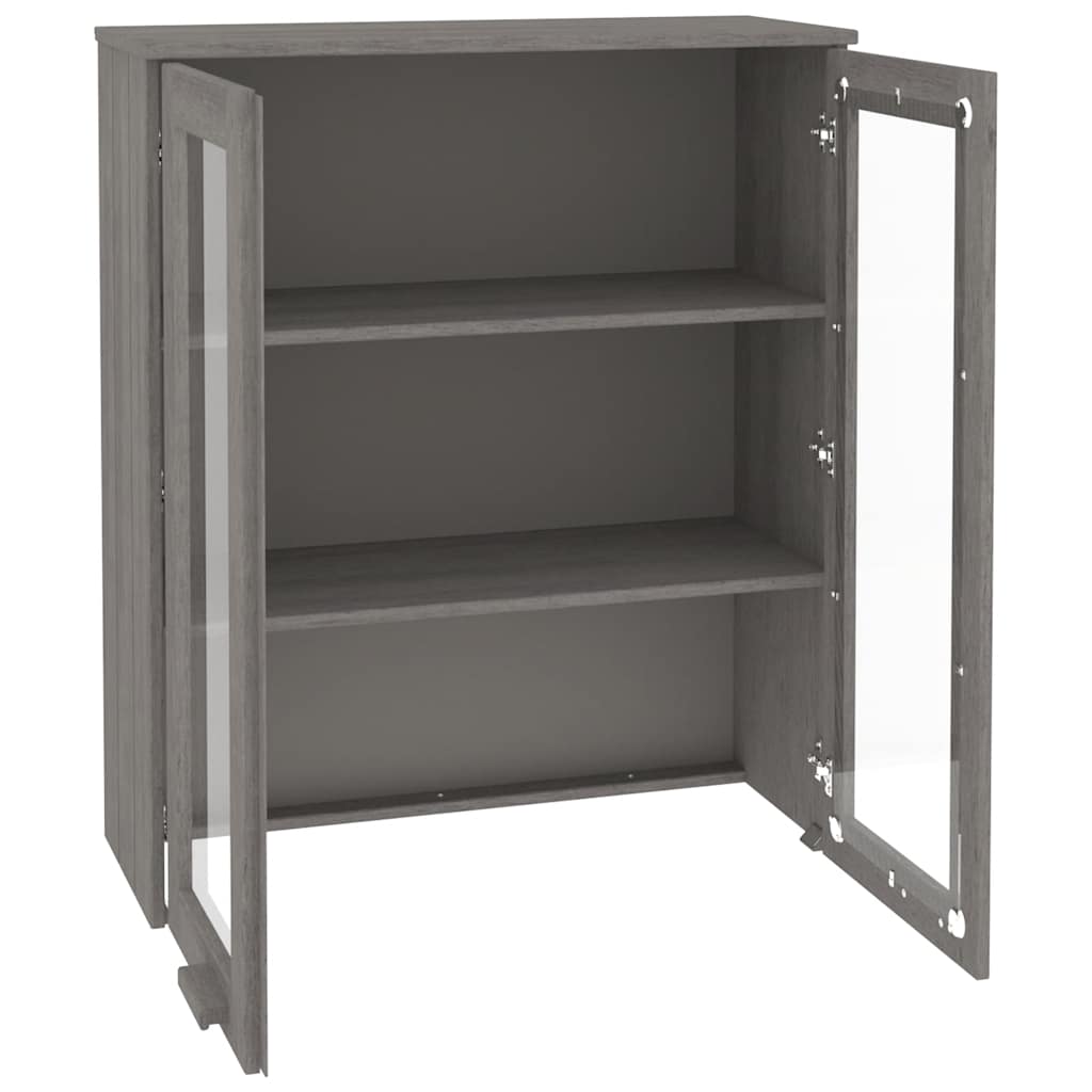 Topo p/ armário alto hamar 85x35x100cm pinho maciço cinza-claro