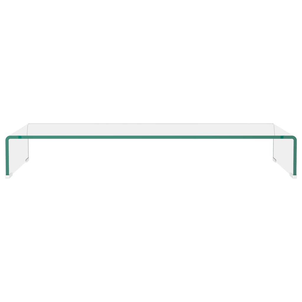 Suporte de TV/monitores em vidro transparente 90x30x13 cm