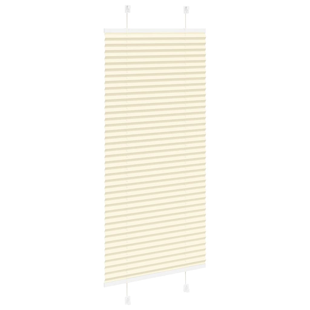 Creme plissada cega 55x100 cm largura tecido 54,4 cm poliéster