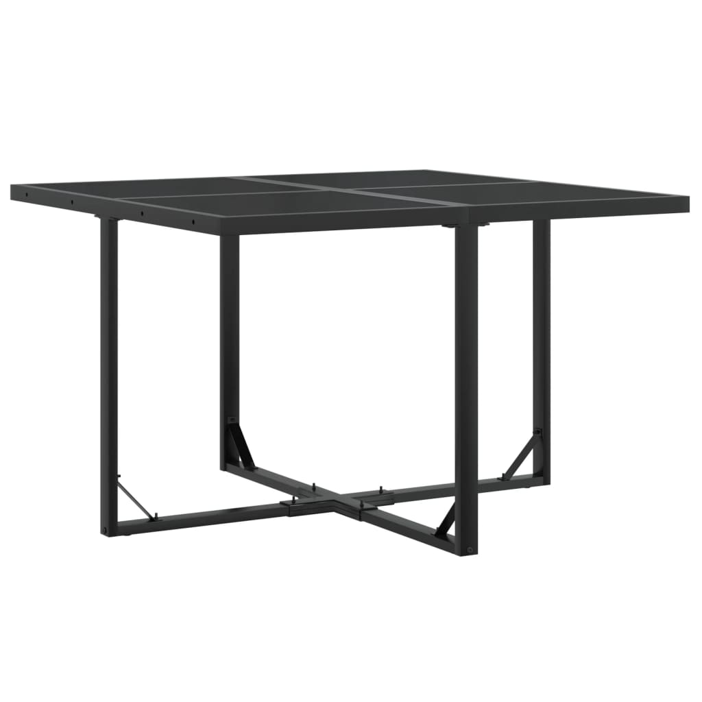 5 Pcs conjunto de jantar para jardim textilene preto