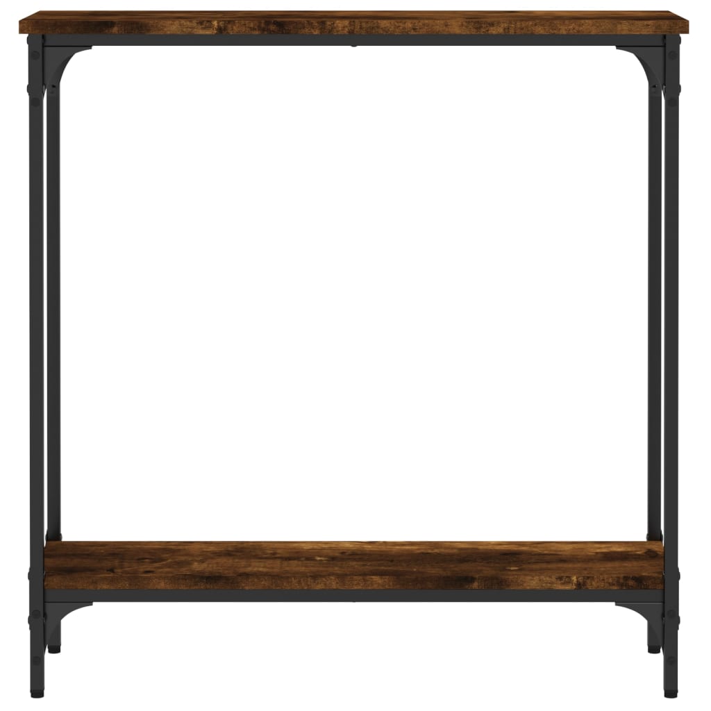 Mesa consola 75x22,5x75 cm derivados de madeira carvalho fumado