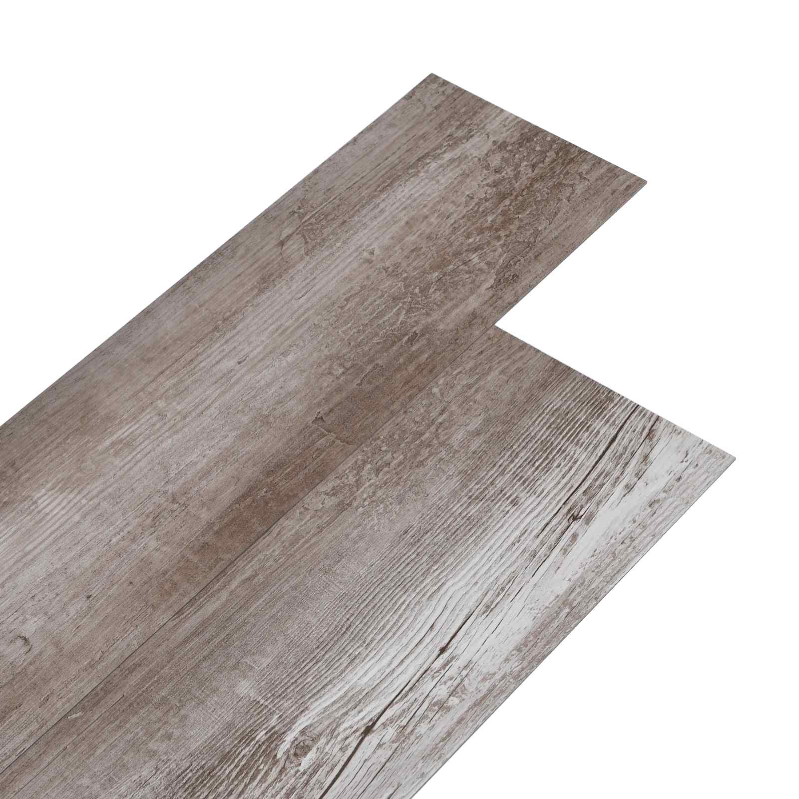 Pranchas de piso PVC autoadesivas marrom madeira fosco