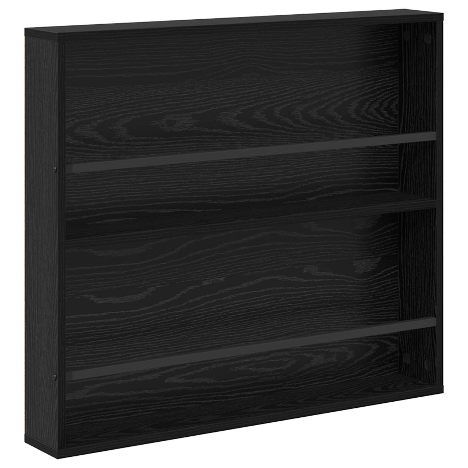 Estante de revistas carvalho preto 80 x 12 x 70 cm