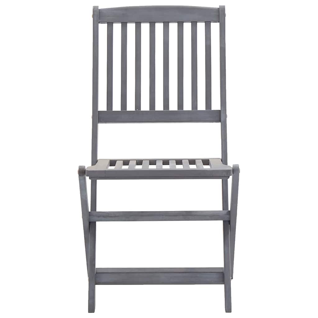 Cadeiras de jardim dobráveis 6 pcs madeira de acácia maciça