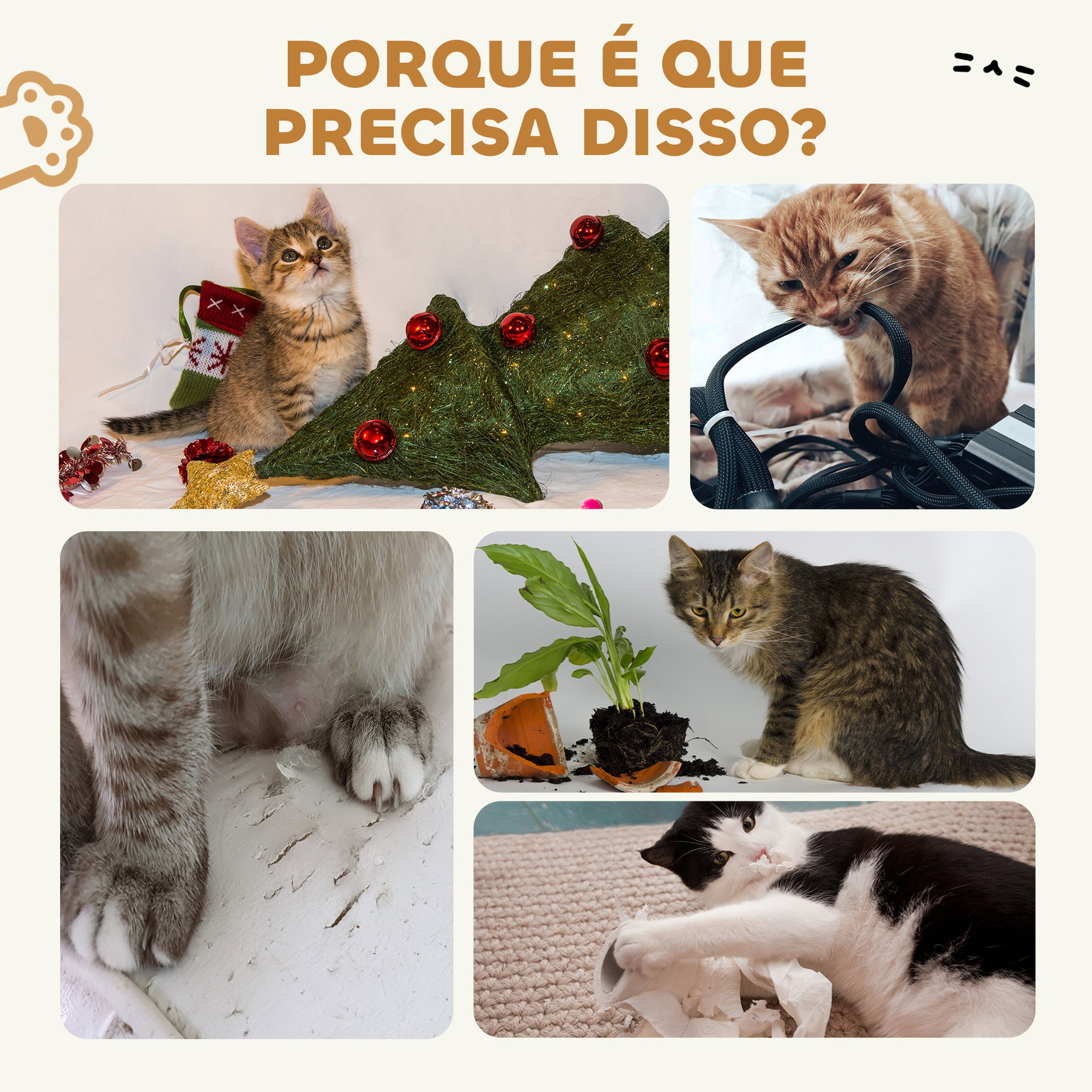 Casa para gatos de cartão em forma de castelo com 2 níveis 3 zonas de arranhar túnel e rampa 78x66x57 cm castanho
