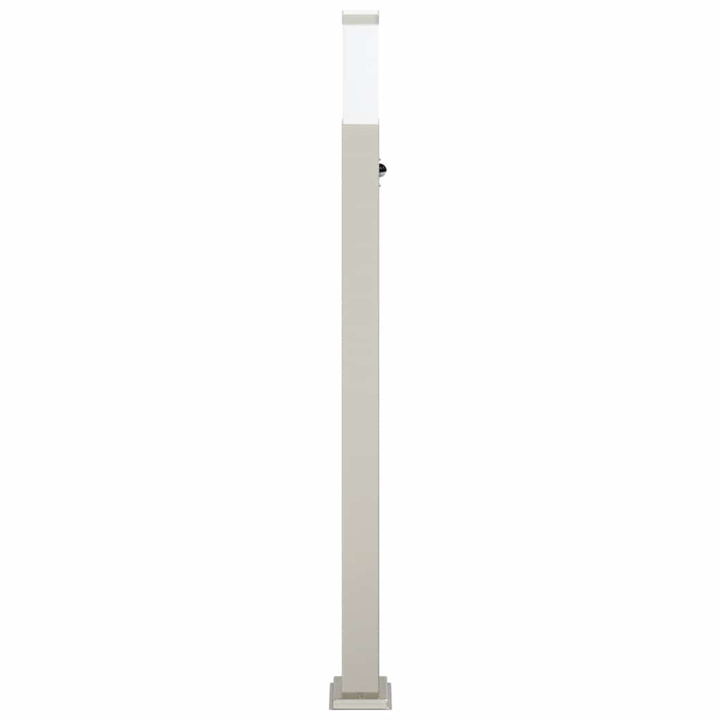 Luminária de poste com sensor, 110 cm, aço inoxidável, IP44