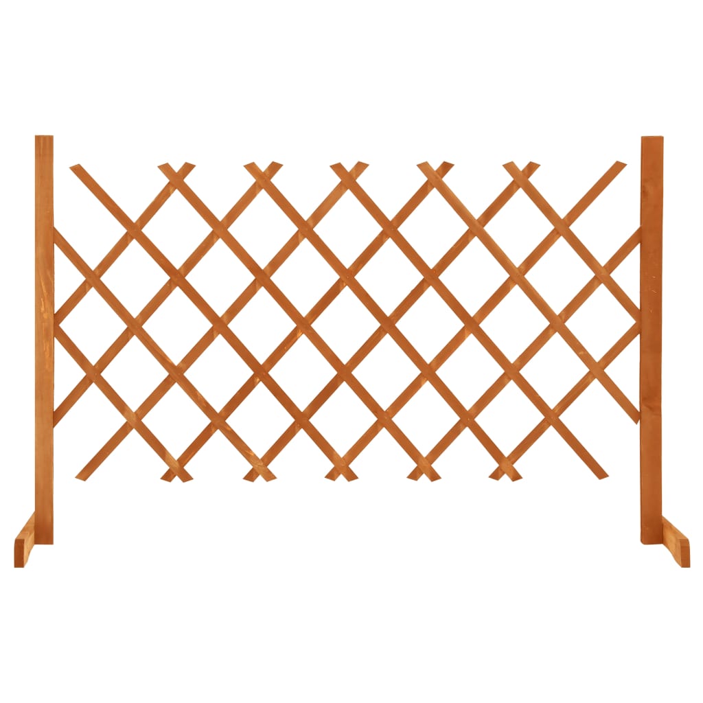 Vedação em treliça para jardim 120x90 cm abeto maciço laranja