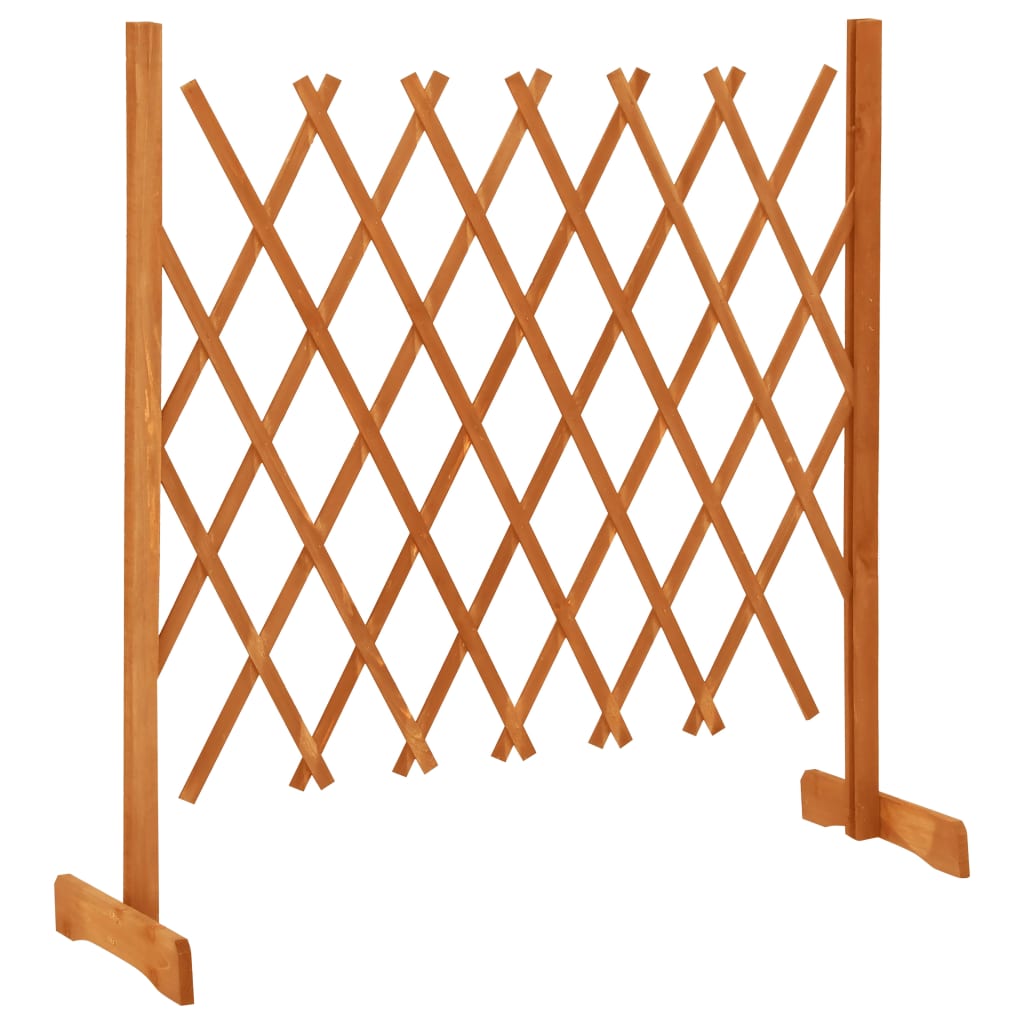 Vedação em treliça para jardim 120x90 cm abeto maciço laranja