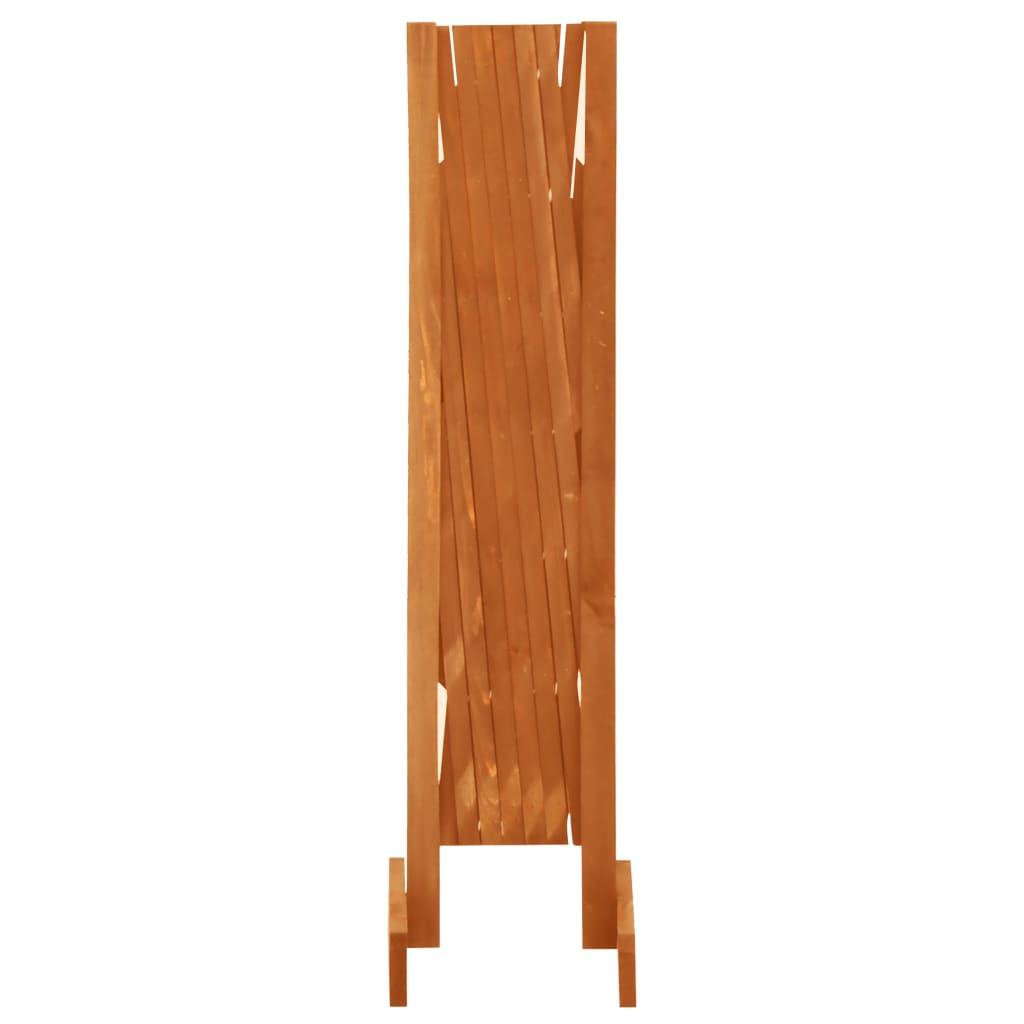 Vedação em treliça para jardim 120x90 cm abeto maciço laranja