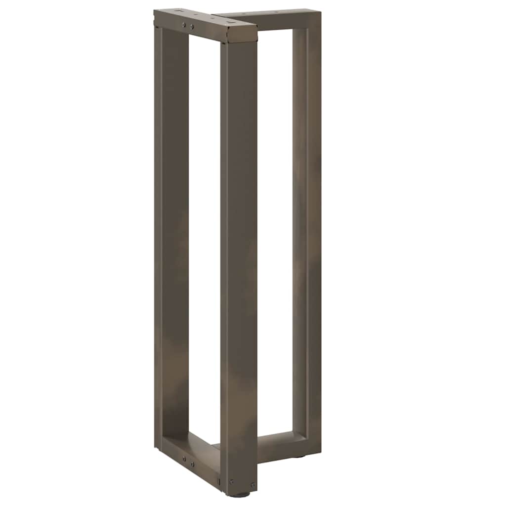 Pés de mesa de bar em forma de t, 2 peças, preto, 40x35x(110-111) cm, aço