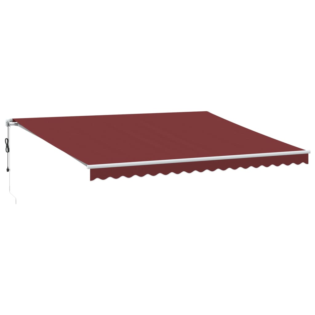Toldo retrátil automático 450x350 cm bordô