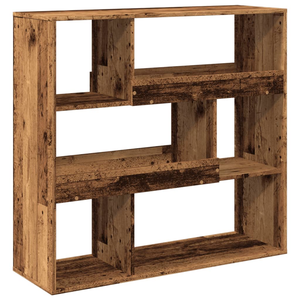 Estante/divisória 100x33x94,5 cm cor madeira velha