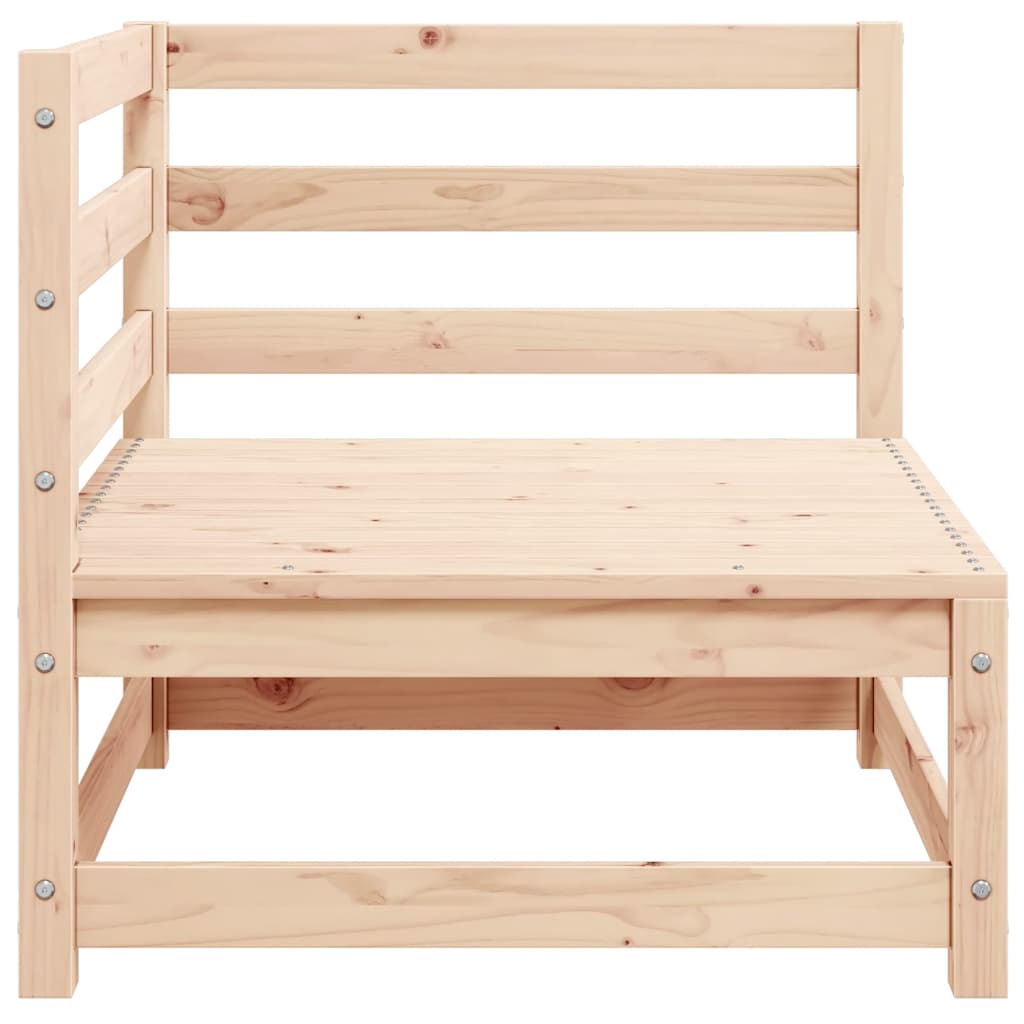 Sofás de canto para jardim 2 pcs c/ almofadões pinho maciço