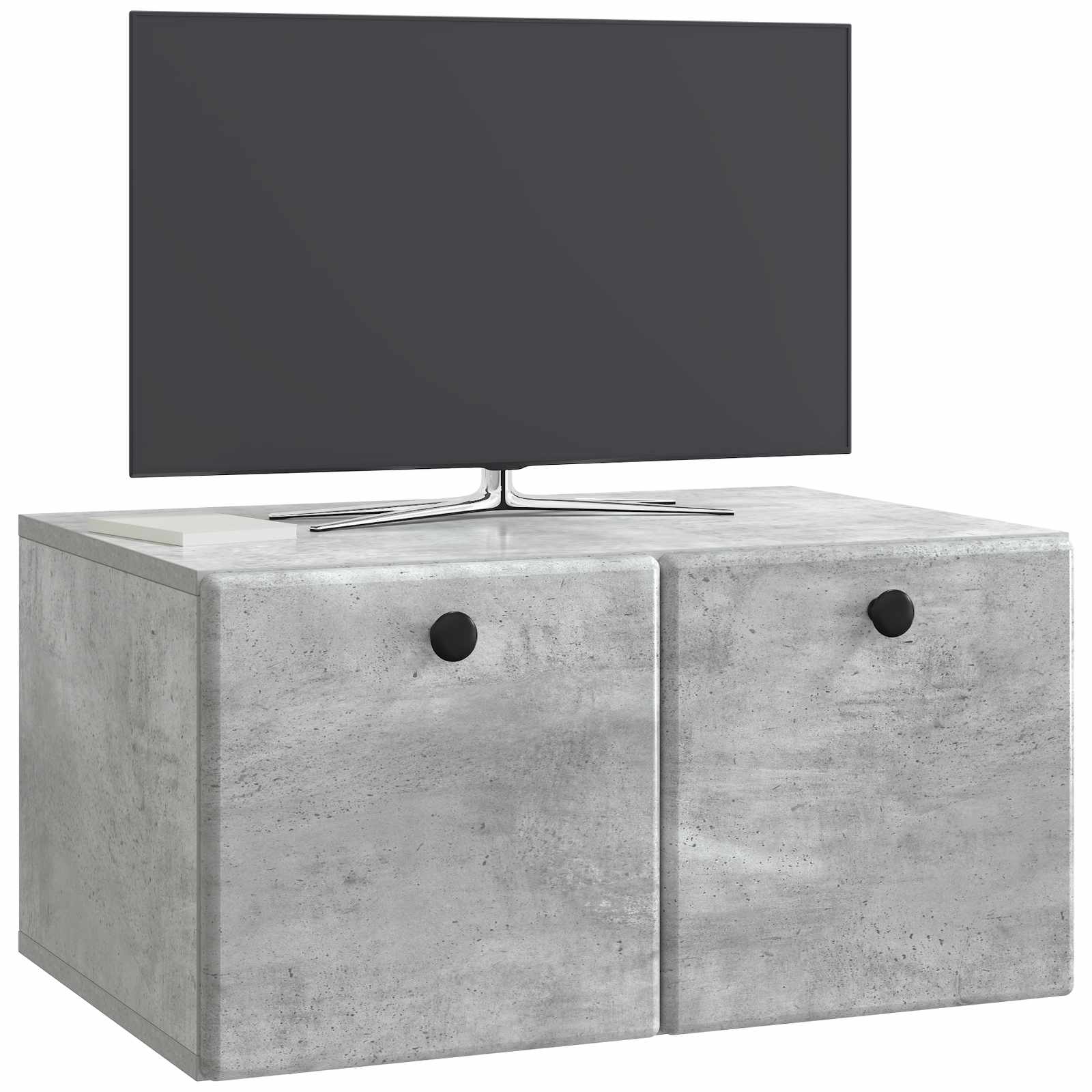 Gabinete de TV de parede 59,5 x 41 x 30 cm cinzento cimento