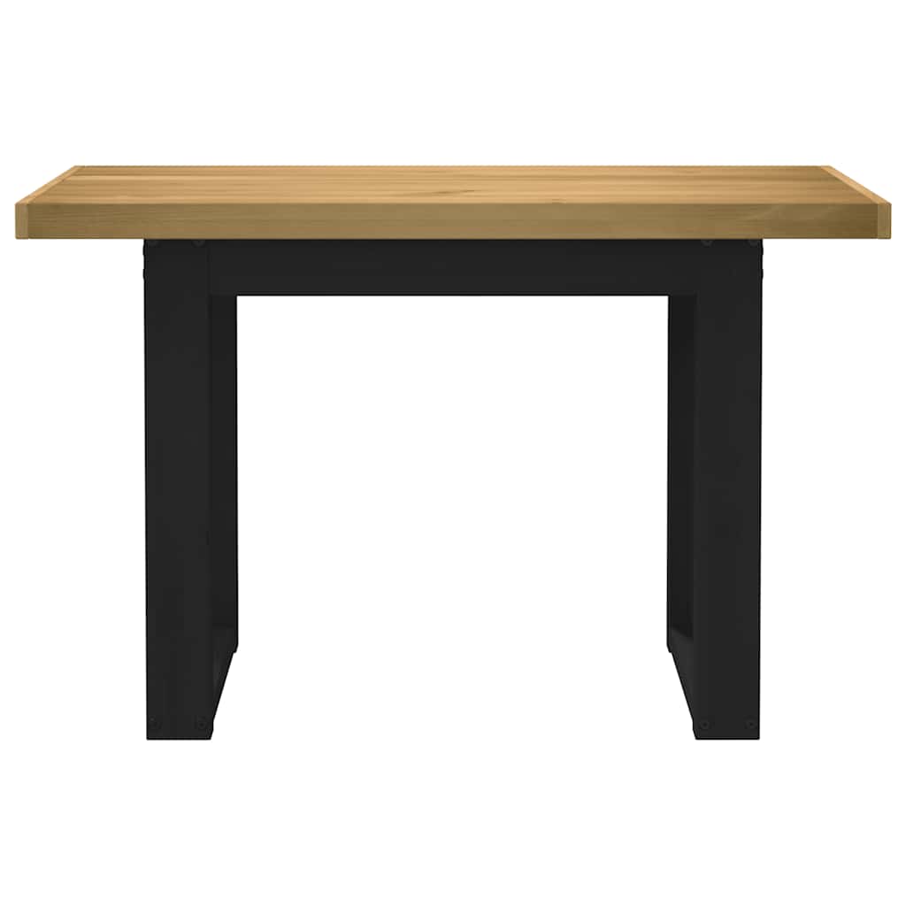 Secretária noain com pernas forma u 120x50x75 cm pinho maciço