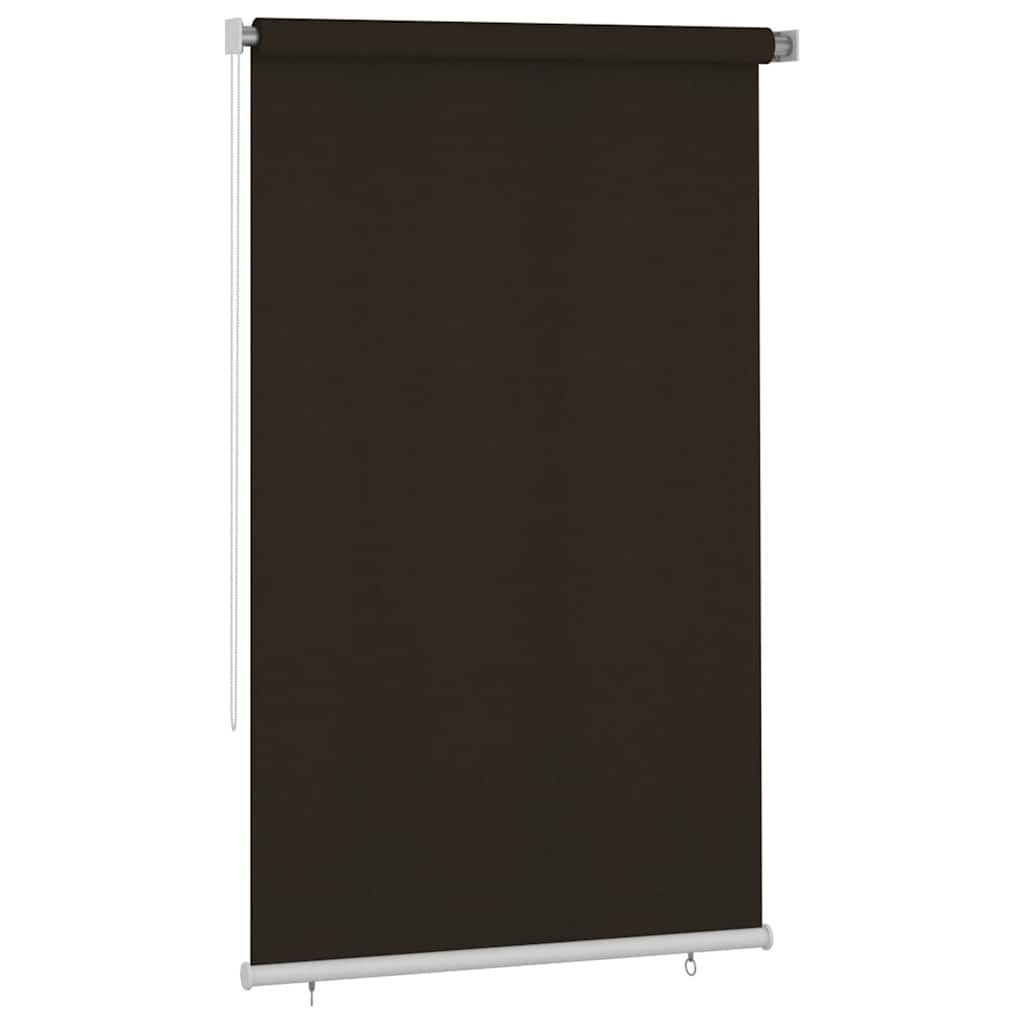 Estore de rolo para exterior 145 cm (l) x 230 cm (a) castanho HDPE