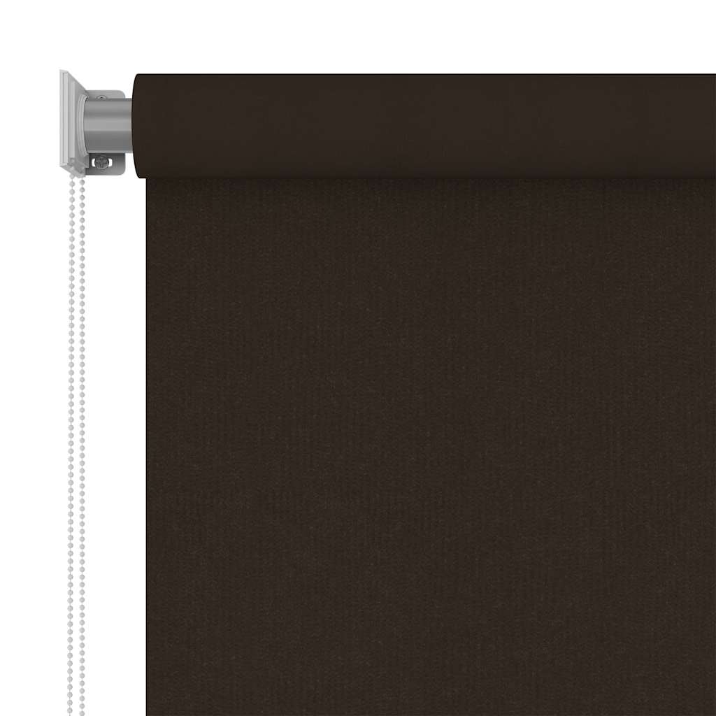 Estore de rolo para exterior 145 cm (l) x 230 cm (a) castanho HDPE