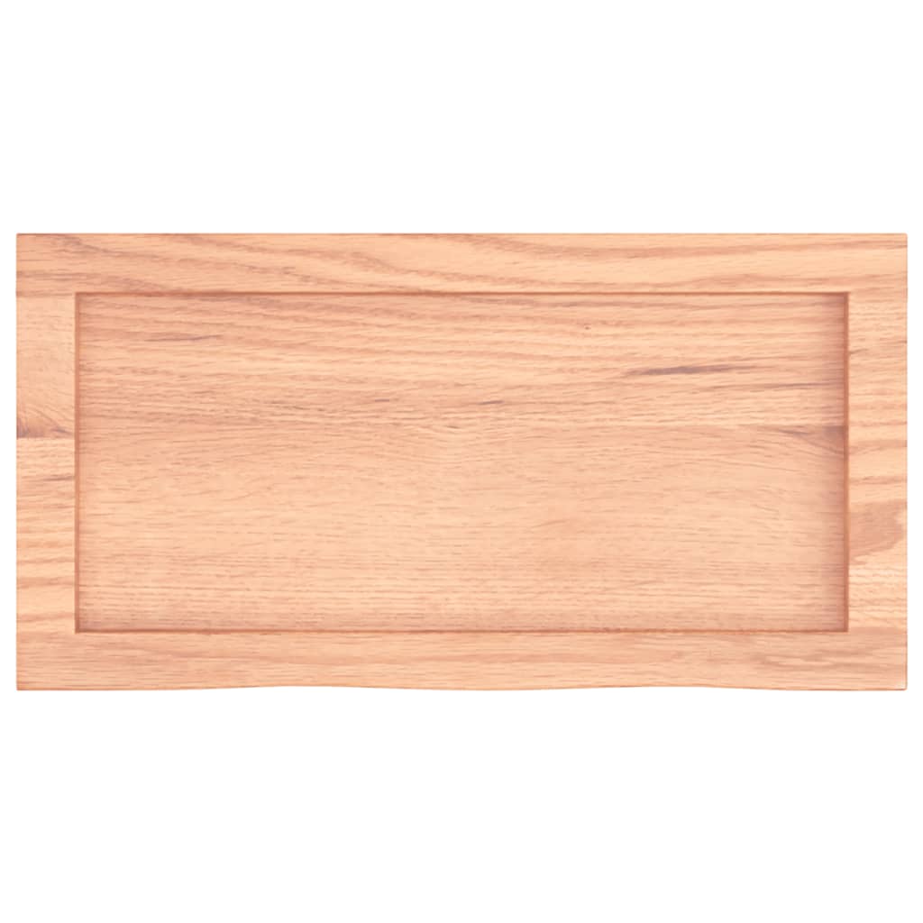 Bancada p/ wc 60x30x(2-6) cm madeira maciça tratada castanho