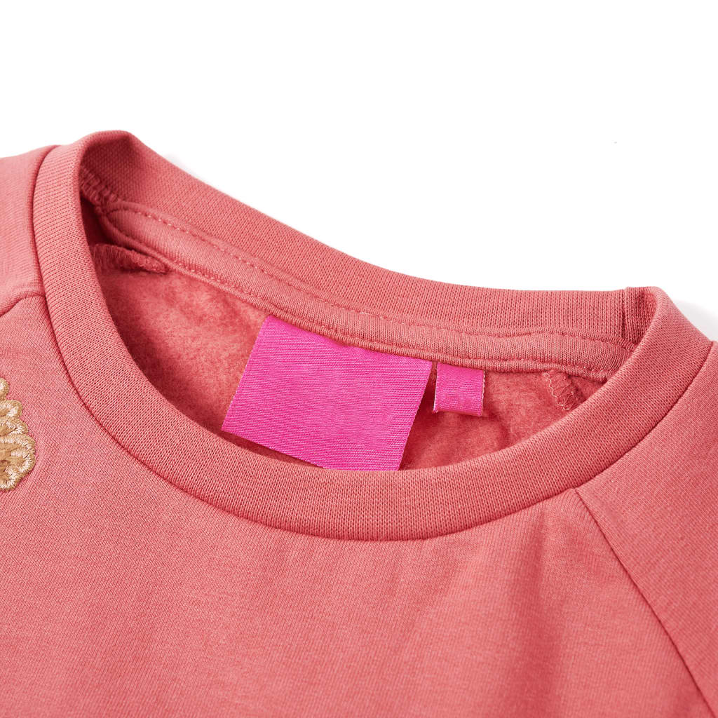 Sweatshirt para criança rosa-velho 104
