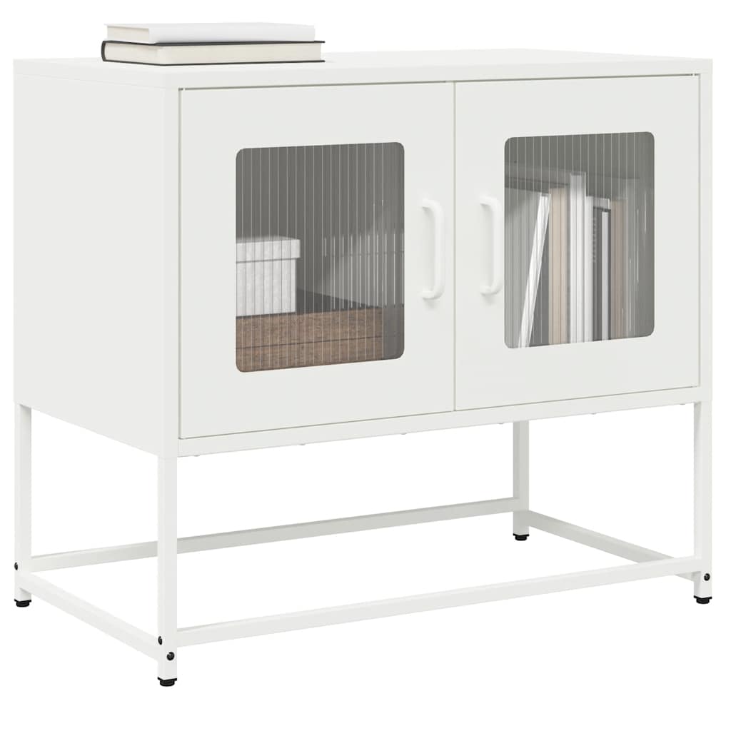Móvel de TV 68x39x60,5 cm aço laminado a frio branco