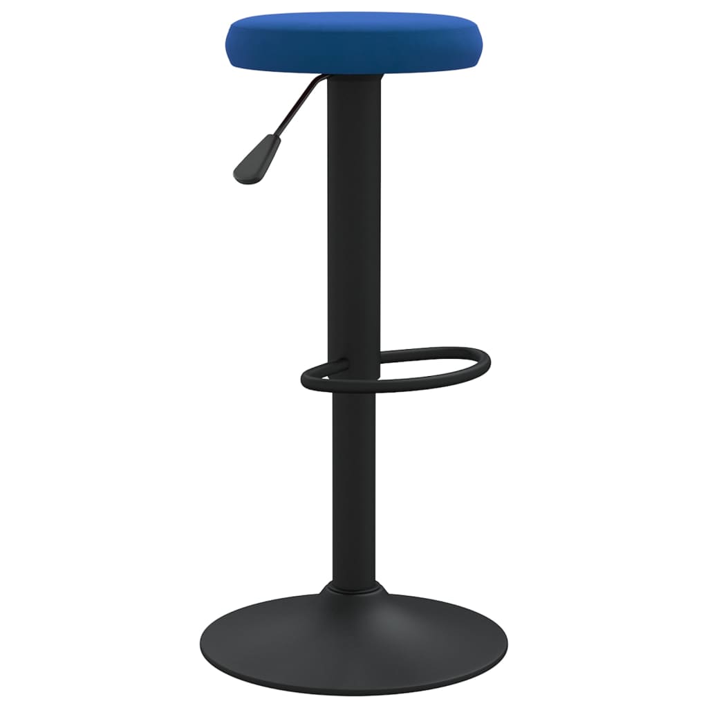 Bancos de bar 2 pcs veludo azul