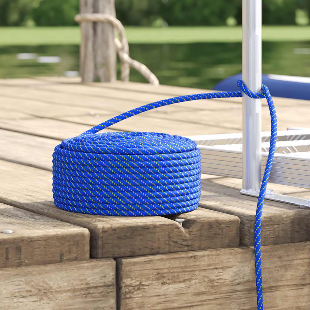 Corda náutica em polipropileno 10 mm 50 m azul