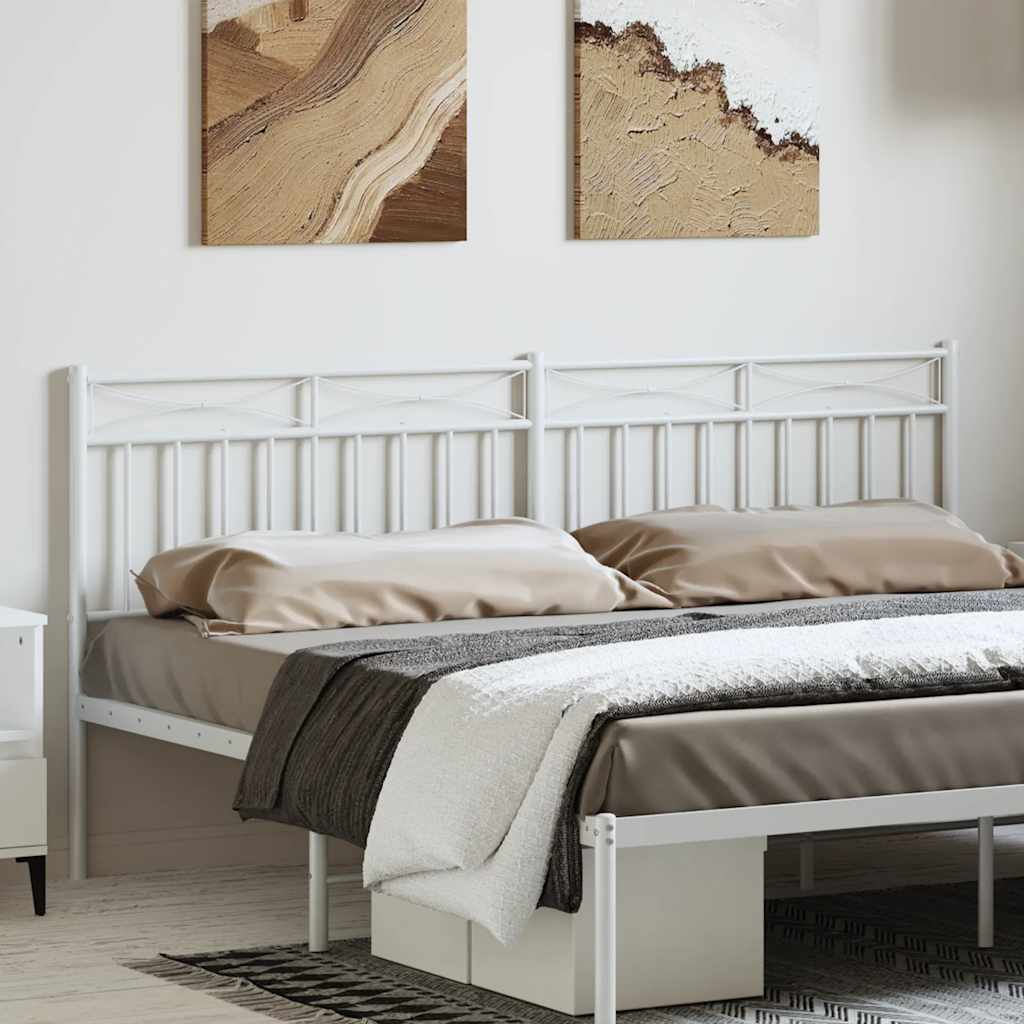 Cabeceira de substituição 193 cm metal branco