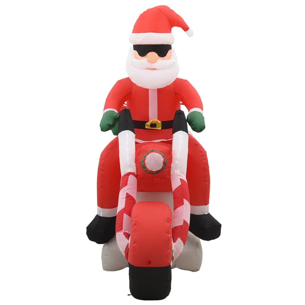 Pai natal de mota insuflável LED IP44 160 cm